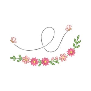 Arranjo de Flores com Borboletas