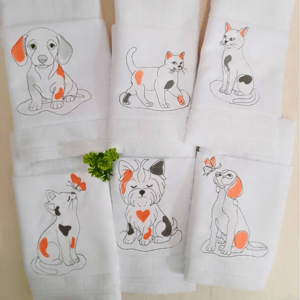  Cachorrinho e Gatinho Estilizado (Pontos Leves)