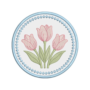 Moldura com Tulipa (Aplique)