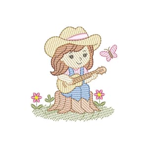 Menina do Campo e Violão (Pontos Leves)