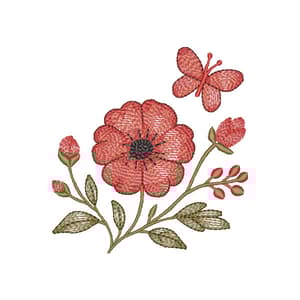 Floral Vermelho
