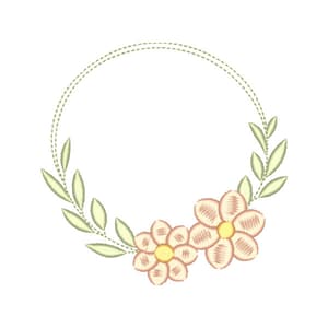 Moldura Folhas e Flores