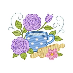Caneca com Flores (Pontos Leves)