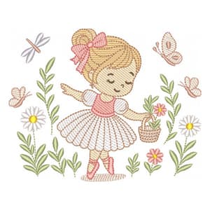 Bailarina no Jardim (Pontos Leves)