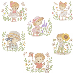  Meninas e Meninos no Jardim (Pontos Leves)