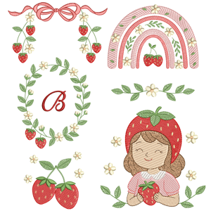  Morangos com Flores (Pontos Leves)