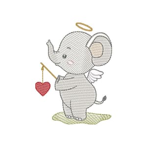 Efefante Anjo Fofo (Pontos Leves)