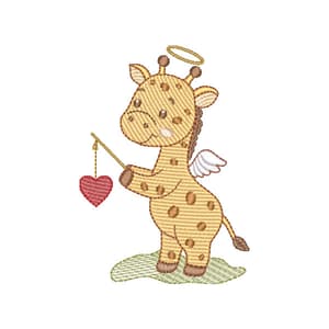 Girafa Anjo Fofo (Pontos Leves)