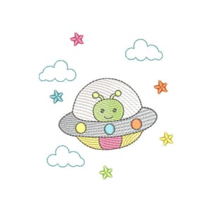 Extraterrestre Colorido (Pontos Leves)