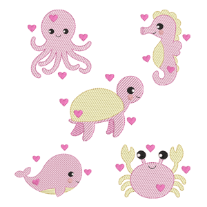  Fundo do Mar cute (pontos leves)