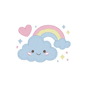 Nuvem Com Arco Iris (Pontos Leves)