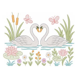 Barrinha com Cisnes (Pontos Leves)