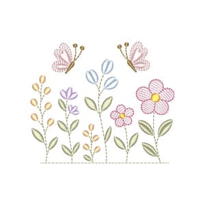 Jardim com Borboletas