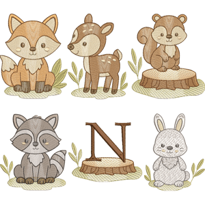  Animais do Bosque Encantado (Pontos Leves)