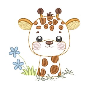 Girafa Fofa (Em Contorno)