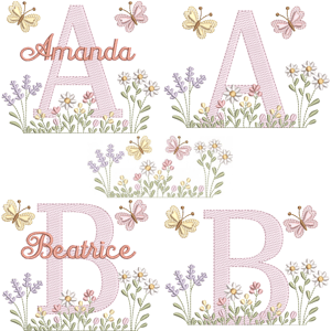  Alfabeto Jardim com Borboletas (Pontos Leves)