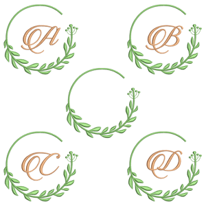 Alfabeto Moldura Candlescript