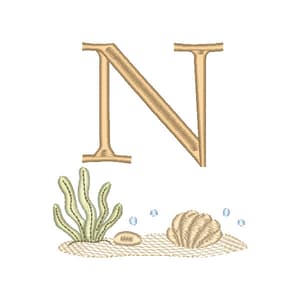 Fundo do Mar com Inicial (Pontos Leves)
