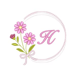 Moldura Floral Delicada Editável (Pontos Leves)