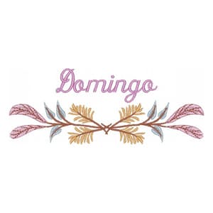Semaninha Boho Floral Domingo
