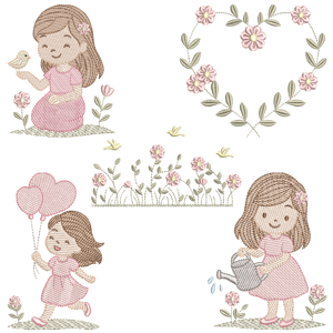  Meninas no Jardim (Pontos Leves)