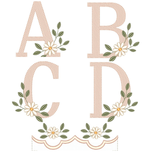  Alfabeto Floral (Pontos Leves)