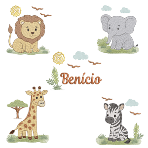  Animais do Safari (Pontos leves)