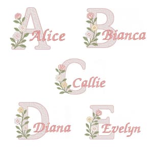  Alfabeto Floral Boho