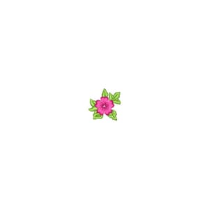 Florzinha com Folhinhas Tamanho P (Pontos Leves)