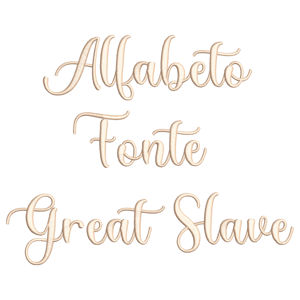  Alfabeto Fonte Great Slave