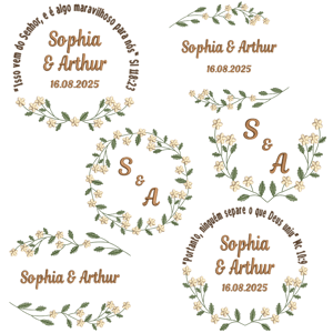  Molduras e Ramos Florais