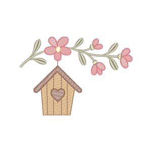 Floral com Casinha ( Pontos Leves )