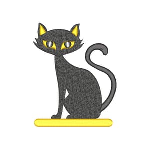 Gato Preto Olhando