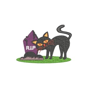 Halloween - Gato Descanse em Paz