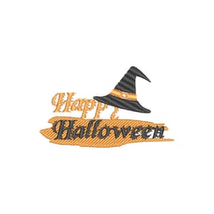 Feliz Halloween com Chapéu