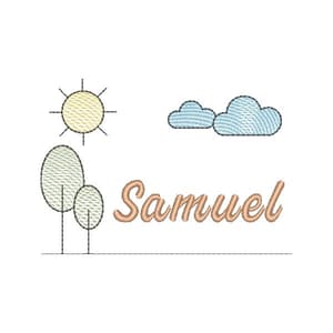 Cenário Safari Infantil com Nome (Pontos Leves)