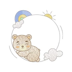 Moldura com Ursinho (Pontos Leves)