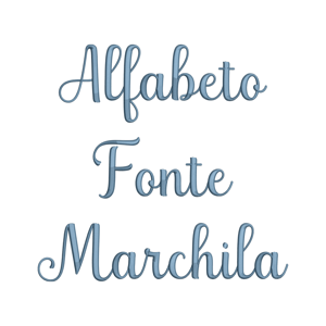  Alfabeto Fonte Marchila