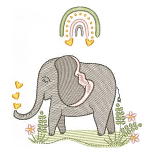 Safari Boho Elefante (Pontos Leves)