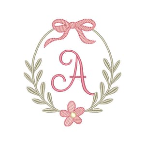 Moldura Floral Letra A (Pontos Leves)