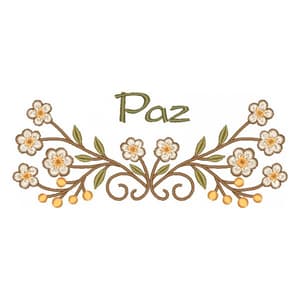 Barrado com Flores e Paz