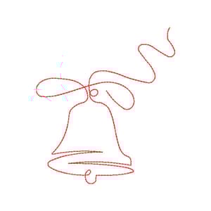 Sino de Natal (Redwork)