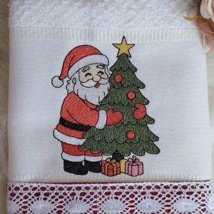 Papai Noel com Árvore de Natal (Pontos Leves)