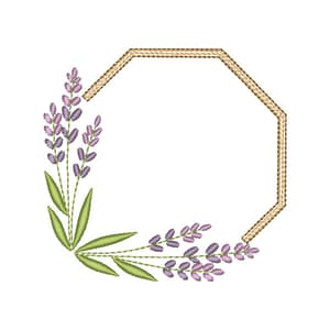 Moldura com Floral