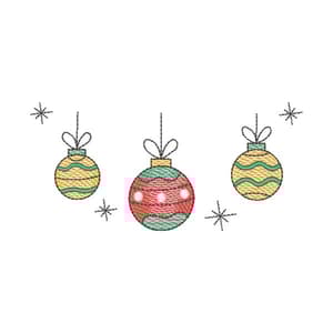 Bolas de Enfeites de Natal (Pontos Leves)
