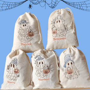  Halloween em Patchwork de Fantasmas (Pontos Leves)
