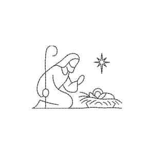 José e Menino Jesus (Contorno)