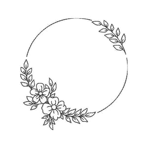 Primavera Serena  (Redwork)