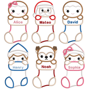 Meias de Natal (Aplique)