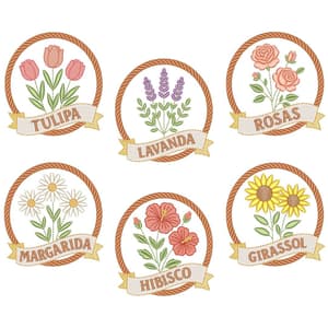  Moldura de Flores (Pontos Leves)